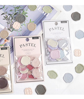 Autocollants de sceau de cire Shanle, couleurs Morandi, style 3D, pour enveloppes, pour le scrapbooking et le journal DIY