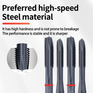 M35-HSSE 1PCS <span class=keywords><strong>Inox</strong></span> JIS Standard Métrique Spirale Pointu Tap Dash Anneau Rouge En Acier Inoxydable avec Die - Product Image 3