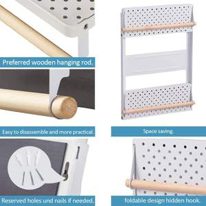 Fridge Side Rack Magnetic Fridge Organizer Spice Rack Refrigerator Shelf Fridge Rack Refrigerator Shelves - Product Image 6