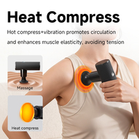 Pistolet de massage électrique portable 8 mm vibrant pour tissus profonds, mini pistolet de massage à percussion pour soulagement musculaire et fascia, pistolet de massage à impulsions