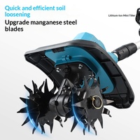 Nouveau modèle transfrontalier de micro-motoculteur à batterie lithium, décompacteur de sol à quatre lames, motoculteur rotatif agricole, petit modèle électrique domestique