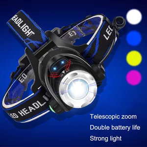 Head-mounted Miner's Lamp Outdoor Induction Zoom Fishing Headlamp High Power Waterproof Led Headlamp Flashlight