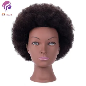 Boneka Manekin Afro Kinky, Kepala Manusia untuk Latihan Kepang