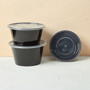 280 ml pp tek kullanımlık çorba kasesi küçük yuvarlak konteyner mini çorba kapaklı bardak çorba sosu daldırma sos contorno yan yemekler - Product Image 6