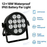 Nouvelle lampe PAR à piles 12x18W, étanche IP65, LED, DMX512, RGBW, adaptée aux concerts, scènes disco, lumières de fête