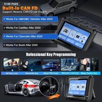 Programador de Llaves de Auto X70PAD-SH4, Herramienta de Diagnóstico Automotriz con Pantalla LCD, CAN FD, DOIP, OBD Integrados, 1 Año de WiFi