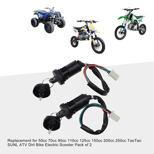Bộ khóa công tắc đánh lửa 4 dây GOOFIT kèm nắp thay thế cho xe máy 50cc-250cc TaoTao SUNL ATV, xe địa hình, xe tay ga - Product Image 3