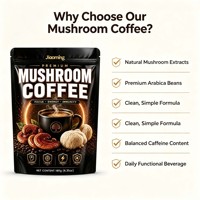 Café aux champignons Jiaoming en poudre avec emballage, marque privée, vente en gros, mélange énergétique quotidien