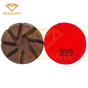 <strong>3</strong> Inch 80mm Spiral Hybrid Copper Bond Transitional Polishing Pucks for Concrete Floor - Product Image 3
