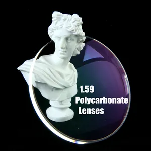 丹阳厂家硬质树脂眼科透镜1.59单视觉聚碳酸酯多涂层光学镜片眼镜镜片