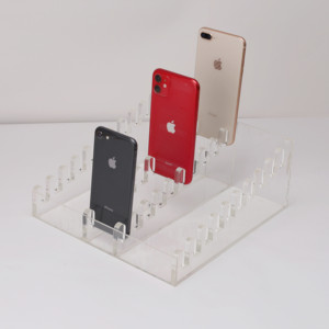 Điện thoại di động lưu trữ Kệ điện thoại di động chủ hiển thị giá bán buôn Acrylic tùy chỉnh cắt cứng nhắc độ bóng cao tùy chỉnh thiết kế ACR + 239 - Product Image 1