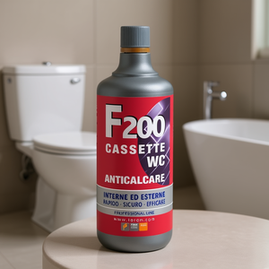 Nettoyant pour réservoir de toilettes interne et externe F200 Cassette WC Anticalcare 1 Lt - Product Image 2