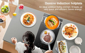 Cuisinière à induction à 2 brûleurs Cuisinière électrique Cuisinière intégrée OEM ODM <span class=keywords><strong>Vitro</strong></span> Céramique Verre Surface Digital Smart Multi-Function <span class=keywords><strong>Domino</strong></span> - Product Image 5