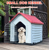 Caseta Plegable de Plástico Moderna para Perro para Exteriores Refugio Sostenible para Mascotas con Estampado de Animales para Sala de Estar