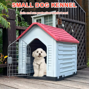 Chenil pour chien en plastique pliable moderne pour l'extérieur, abri durable pour <span class=keywords><strong>animaux</strong></span> de compagnie avec motif animal pour le salon, niche pour chien - Product Image 4