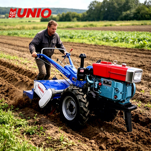 Motocultor de Dos Ruedas de 15 HP de Fácil Manejo con Rotocultor para Labranza Agrícola <span class=keywords><strong>en</strong></span> Guinea Sierra Leona - Product Image 1