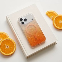 Étui magnétique à motif coquillage dégradé pour Samsung Galaxy S26 S24 Ultra Plus FE, coque transparente antichoc en TPU, motif étoile de mer océanique