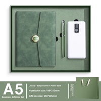 2026 Pu cuir ensemble de cadeau promotionnel d'entreprise cahier avec stylo 20000mAH batterie externe ensemble de boîte-cadeau d'entreprise d'affaires