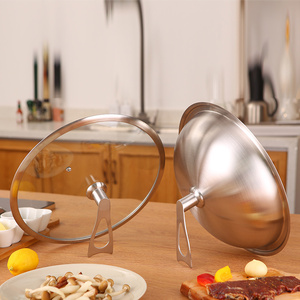 Personalizado en blanco duradero de acero inoxidable Hotel cocina <span class=keywords><strong>grande</strong></span> sin patrón de panal gran tapa de vidrio huevo frito freír wok sartén - Product Image 6