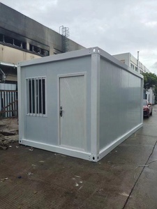 Casa de acero prefabricada de la Oficina del contenedor desmontable hecha del panel de bocadillo para el uso al aire libre - Product Image 3