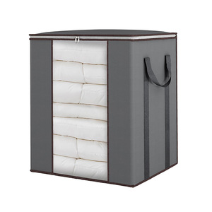 Bolsa de Almacenamiento Plegable para Ropa de Cama, de Tela, Gran Capacidad de <span class=keywords><strong>120</strong></span> <span class=keywords><strong>Litros</strong></span>, Estilo Moderno y Minimalista, Paquete de 3, ¡Oferta! - Product Image 5
