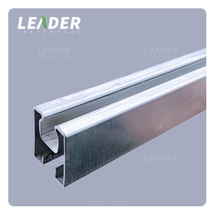 Canal de verrouillage profilé en aluminium simple ou double avec clip en PVC <span class=keywords><strong>Richel</strong></span> pour la fixation du film plastique du revêtement de la <span class=keywords><strong>serre</strong></span>. - Product Image 5