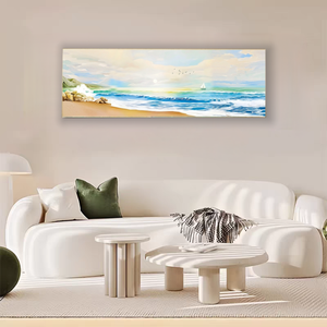 Golden Mountain & Ocean Waves <span class=keywords><strong>3D</strong></span> relieve arenisca pared arte moderno hogar Decoración paisaje para <span class=keywords><strong>paisajes</strong></span> marinos - Product Image 4