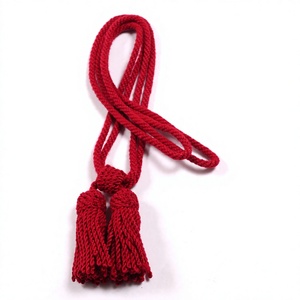 Customized Mahroon Color High Quality Lightweight Bullion Wire Hat Cords Comfortable Ceremonial Hat Cords - Product Image 2