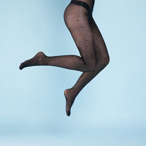 <span class=keywords><strong>Meilleur</strong></span> prix, collants Alain rouges avec logo, 0d, sexy, en soie noire jacquard, collants tube pour femmes - Product Image 2