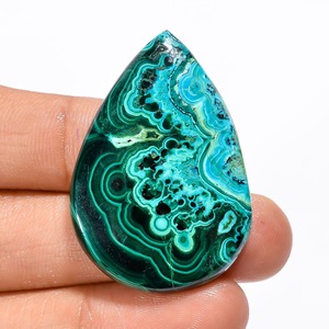 Nouvelle Collection Naturel Malachite Chrysocolle Poire Forme Cabochon Pierre Précieuse 57 Ct 39X27X5mm IK233 Pendentif Anneau Faisant Des Pierres Précieuses - Product Image 1