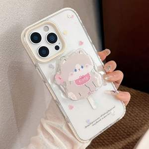Custodia per telefono magnetica con supporto retrattile per gatto carino personalizzato per <span class=keywords><strong>iPhone</strong></span> 17 Pro Max antiurto <span class=keywords><strong>Cover</strong></span> per paraurti nuovo Design per donne ragazze - Product Image 6