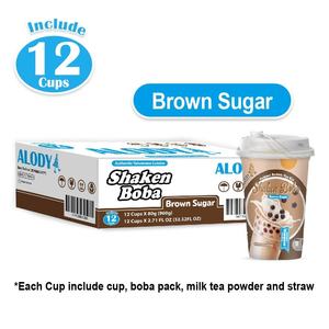 Té de Burbujas Orgánico con Azúcar Moreno Batido, Mezcla Instantánea para Bebida, Set de 3 Tazas - Product Image 2