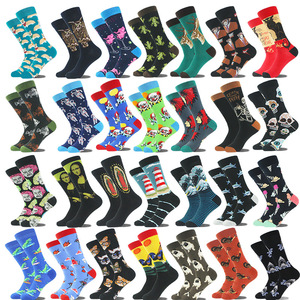 Remould Chất Lượng Cao Số Lượng Lớn Bán Buôn Đầy Màu Sắc Vớ Người Đàn Ông Cotton Thiết Kế Đầy Màu Sắc Vui Vớ Vớ Thời Trang Thiết Kế Mới Lạ Mát - Product Image 1