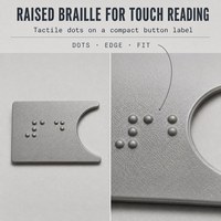 Autocollants personnalisés en PVC pour boutons d'ascenseur en braille, modèle 011, pour panneaux d'ascenseur accessibles et signalétique de direction dans les espaces commerciaux et résidentiels