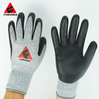 Gant résistant aux coupures niveau 5 affûtage des couteaux sécurité Anti-coupure Pu sécurité Anti-coupure jardinage industriel Pu gants mécaniciens Ce