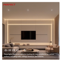 Tira de Luz LED de Cobre SOB Flexible de 8mm de Ancho, Cortable, con Control Remoto, Ahorro de Energía, para Dormitorio, Sala de Estar, Pared de Fondo, Interior