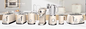 Eu Plug Retro <b>Toaster</b> Stainless Steel Coffee Machine Set Semi-automatic with Programmable Function for Household Use - Product Image 6