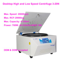 Centrifugeuse de laboratoire de bureau certifiée CE RCF 29060xg à grande vitesse 20000 tr/min, 3-20N avec rotor NCP 12*10ml pour laboratoire médical et biologique