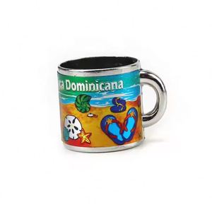 Imanes de Refrigerador con Diseños Metálicos, Tazas Magnéticas de Papel de Aluminio, Recuerdos 3D Personalizados, Mini Tazas Metálicas - Product Image 4