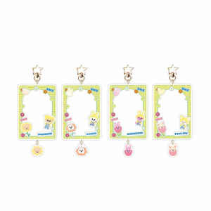 Porte-clés en acrylique imprimé UV avec cadre photo de dessin animé, pour rangement de petites cartes, pendentif, accessoire Star, vente en gros - Product Image 2