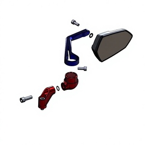 กระจกมองหลังสำหรับแฮนด์รถมอเตอร์ไซค์ ยี่ห้อ Yamaha รุ่น XMAX300, NMAX, NVX155  ใช้ได้กับ XMAX MT03 R3 DRG NMAX CBR650R MTO7/MT09/TMAX/SMAX - Product Image 4