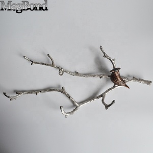 Portagioie da <span class=keywords><strong>Parete</strong></span> Decorativo in Ghisa con Uccellino su Ramo e 4 Ganci, Marca Megbond, Origine Shandong - Product Image 5
