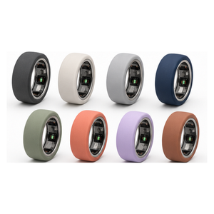 Couvre-bague en silicone, lot de 8 couleurs pour Oura Ring 4 Gen 3, protection à profil plat, mixte et assorti pour rotation quotidienne, tailles S M L - Product Image 1
