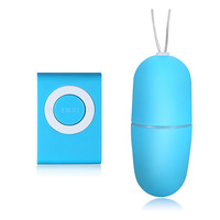Mini vibromasseur noir étanche 3 vitesses style lecteur MP3 avec télécommande, finition givrée, pour femmes adultes, batterie intégrée