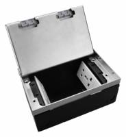 Prise de sol commerciale encastrée en marbre et acier inoxydable, design coquille, ports USB, 110-250V, mise à la terre standard