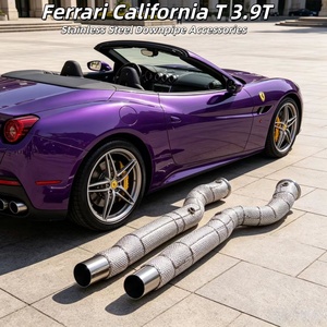 Tubo de Escape de Alto Flujo para Ferrari <span class=keywords><strong>Roma</strong></span> V8 3.9T 2020+, Tubo de Escape Delantero de Acero Inoxidable que Reduce la Presión - Product Image 1