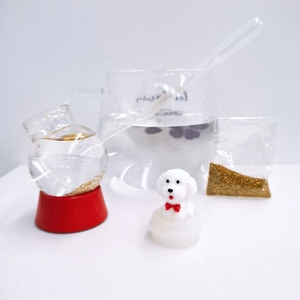 Wholesale Custom Accept Kids Plastic Crafts Empty Snow Globe <b>Kit</b> for <b>DIY</b> Repair - Product Image 5