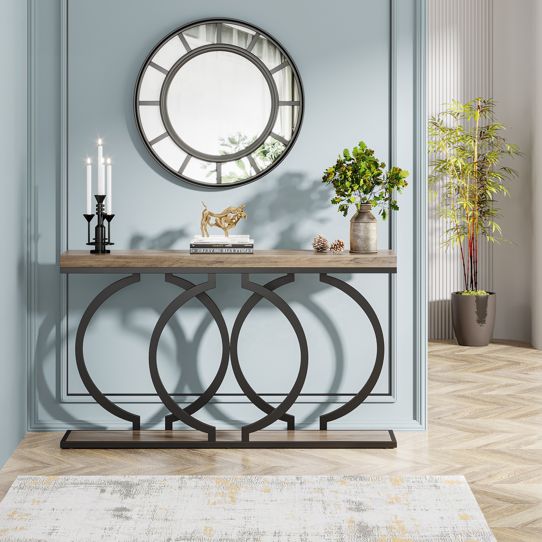 k512r122 まるで宮殿のようなコンソールテーブル ガーデンコラム風