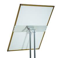 Kotak Lampu LED dengan Bingkai Ganda, Pilar Aluminium Alloy, Kaca Temper, untuk Poster Pintu, Iklan, dan Papan Nama Makanan