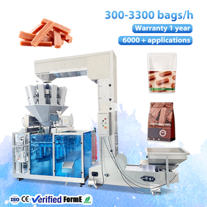 Máquina Automática de Alta Velocidad y Precisión para Envasado de Bolsas Doypack Preformadas con Cierre, para Tiras de Espino, Snacks, Alimentos Sólidos, Llenado y Sellado - Product Image 1